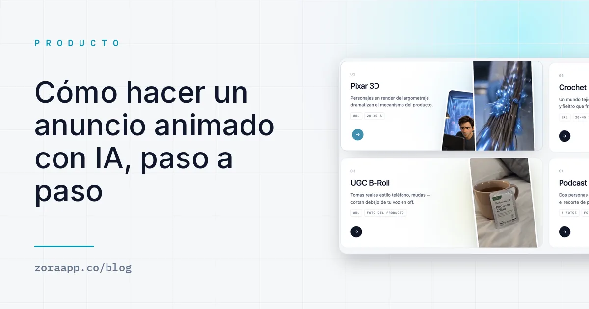 Cómo hacer un anuncio animado con IA, paso a paso